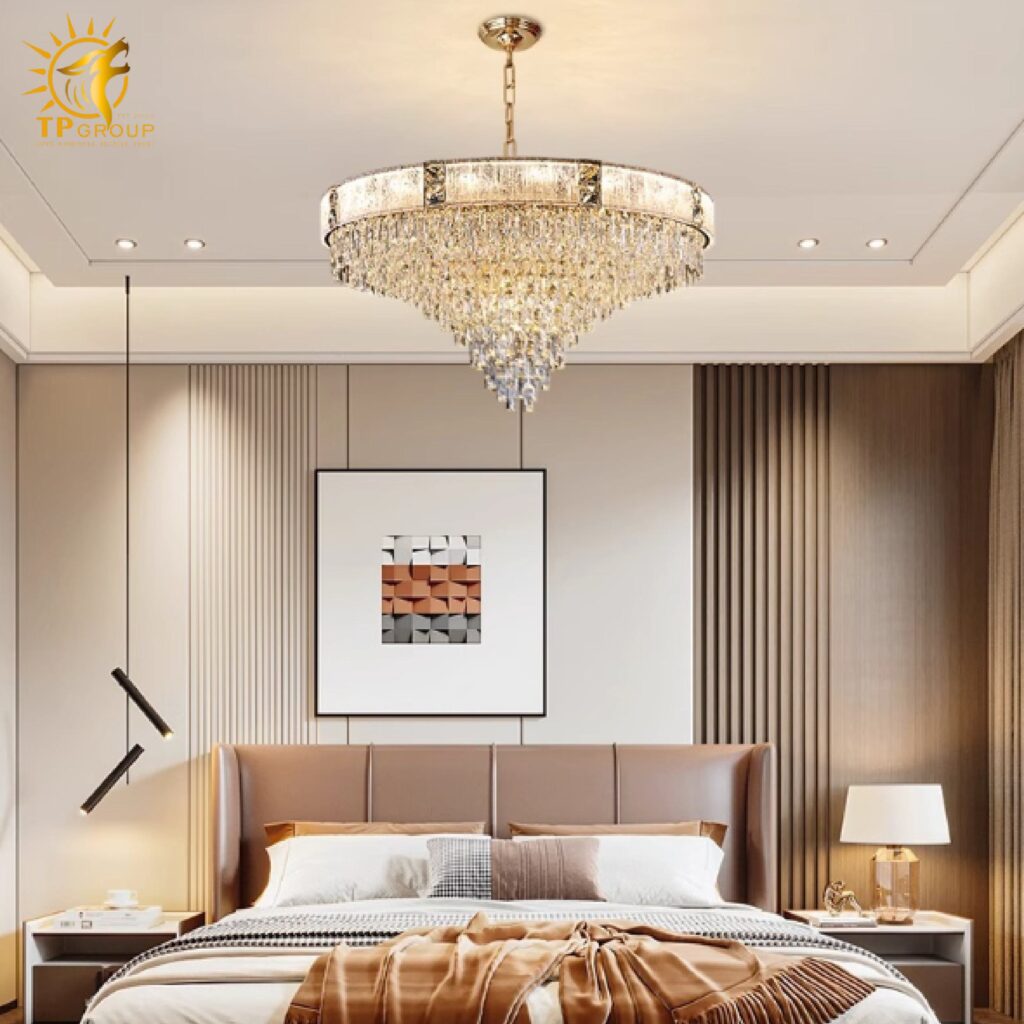 Đèn thả chùm pha lê cao cấp TPL236 12 Đèn thả chùm pha lê cao cấp TPL236