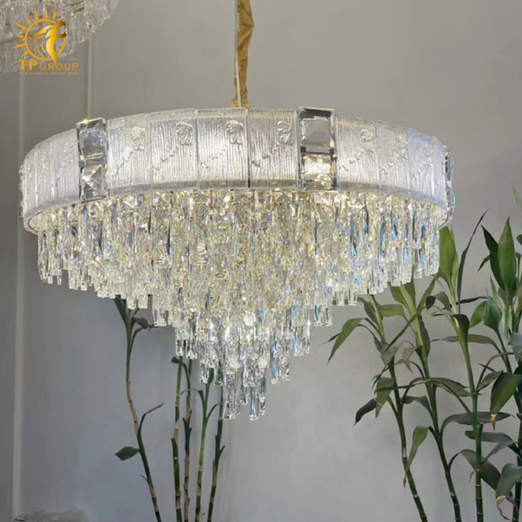 Đèn thả chùm pha lê cao cấp TPL236 13 Đèn thả chùm pha lê cao cấp TPL236