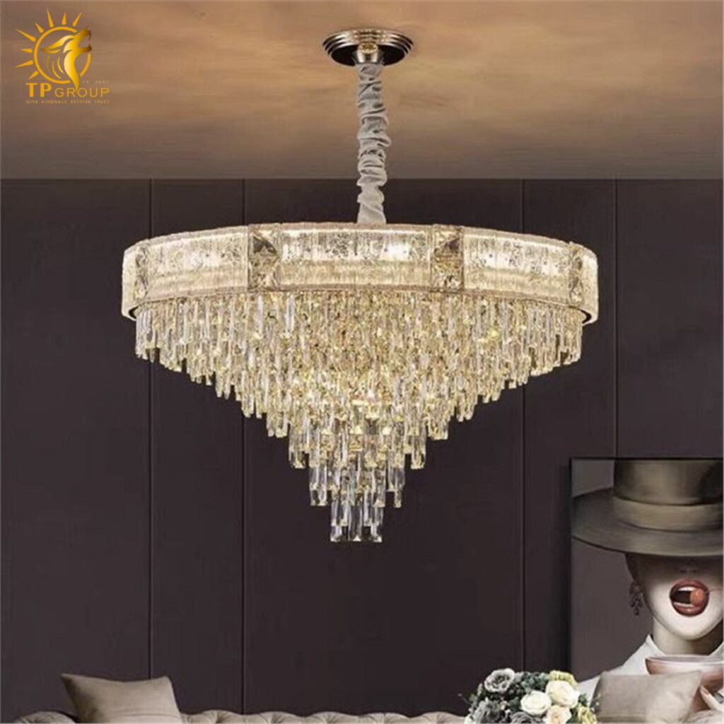 Đèn thả chùm pha lê cao cấp TPL236 14 Đèn thả chùm pha lê cao cấp TPL236