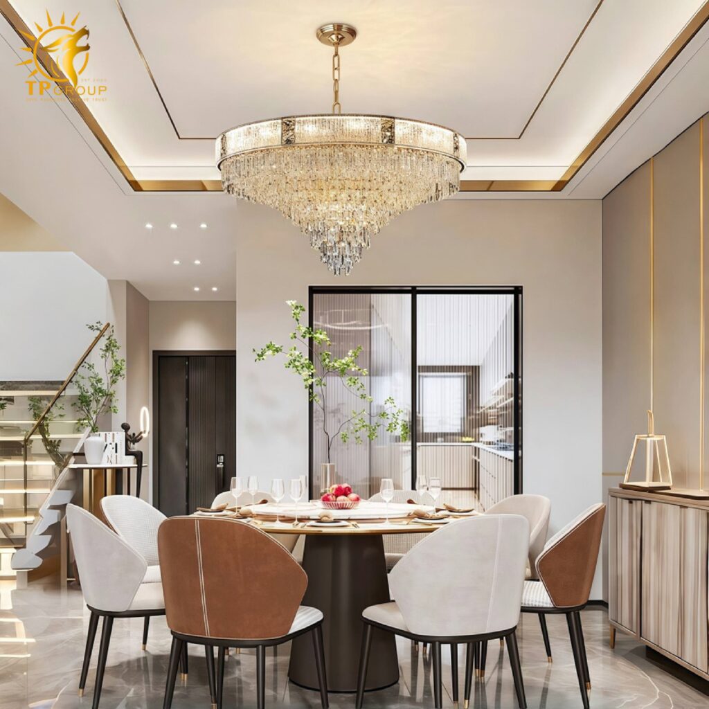 Đèn thả chùm pha lê cao cấp TPL236 15 Đèn thả chùm pha lê cao cấp TPL236