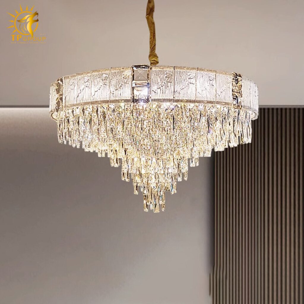 Đèn thả chùm pha lê cao cấp TPL236 16 Đèn thả chùm pha lê cao cấp TPL236
