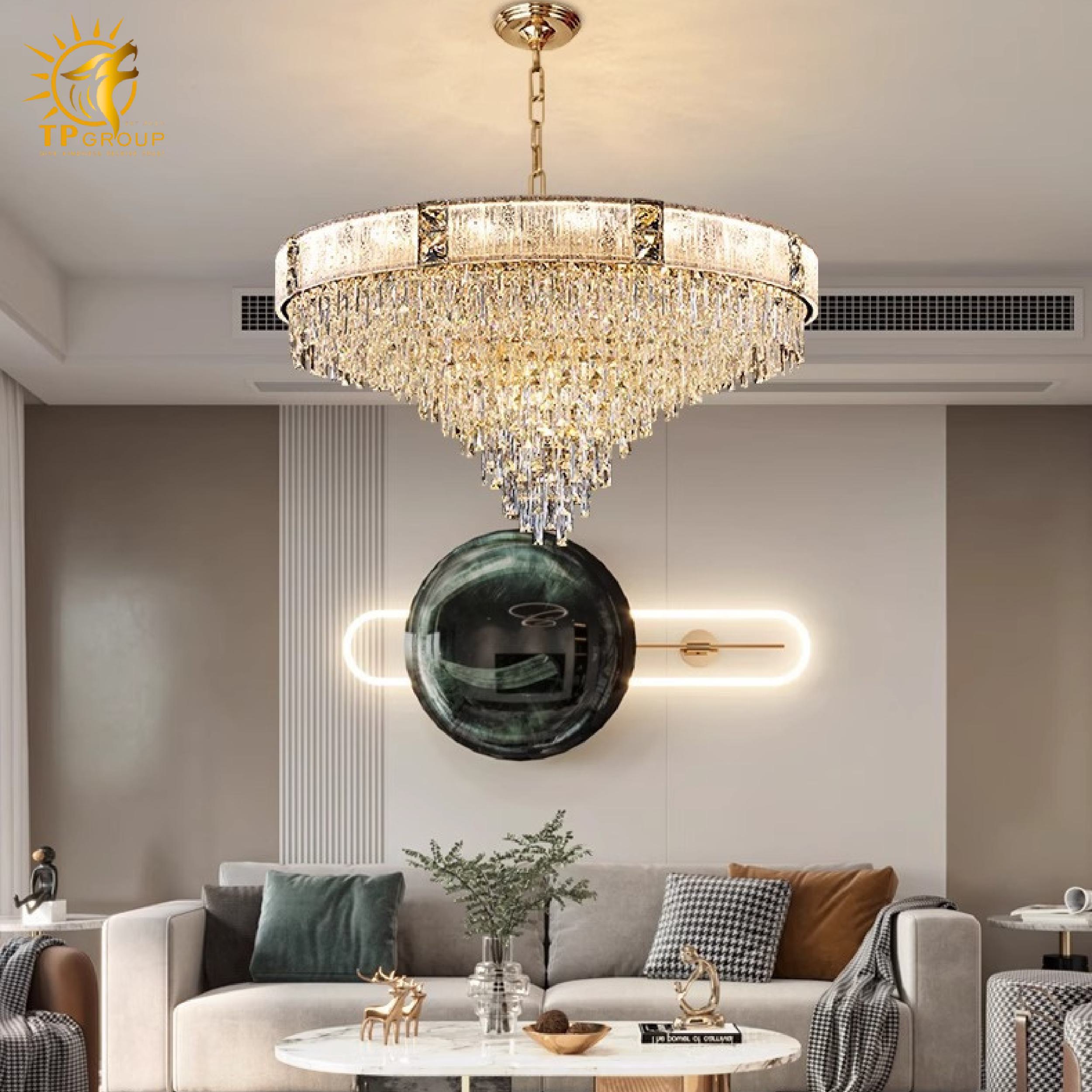 Đèn thả chùm pha lê cao cấp TPL236 6 Đèn thả chùm pha lê cao cấp TPL236