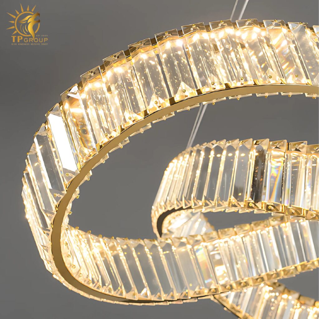 Đèn thả pha lê cao cấp vòng uốn lượnTHD7058 26 Đèn thả pha lê cao cấp vòng uốn lượnTHD7058