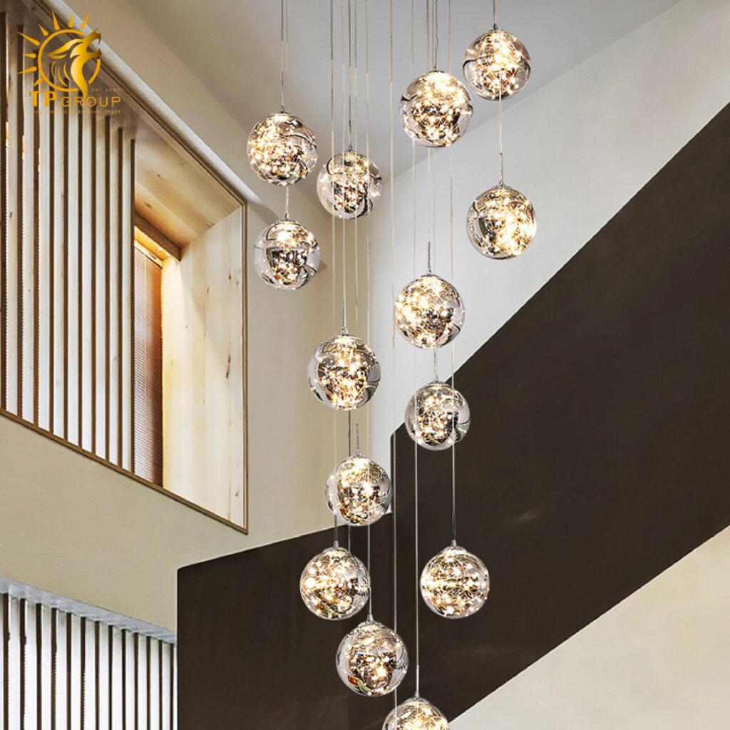 Đèn thả thủy tinh TT30 12 chau thả 14 Đèn thả thủy tinh TT30 12 chau thả