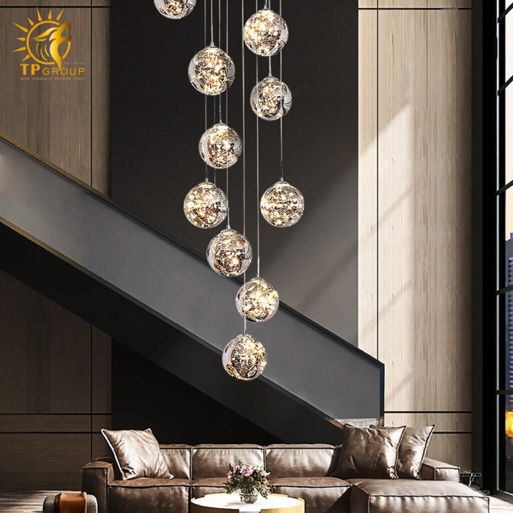 Đèn thả thủy tinh TT30 12 chau thả 16 Đèn thả thủy tinh TT30 12 chau thả