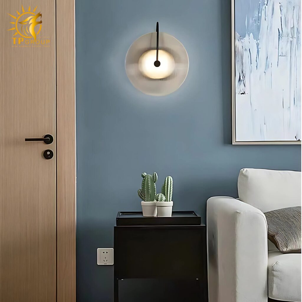 Đèn vách chau thủy tinh VK146 16 Đèn vách chau thủy tinh VK146