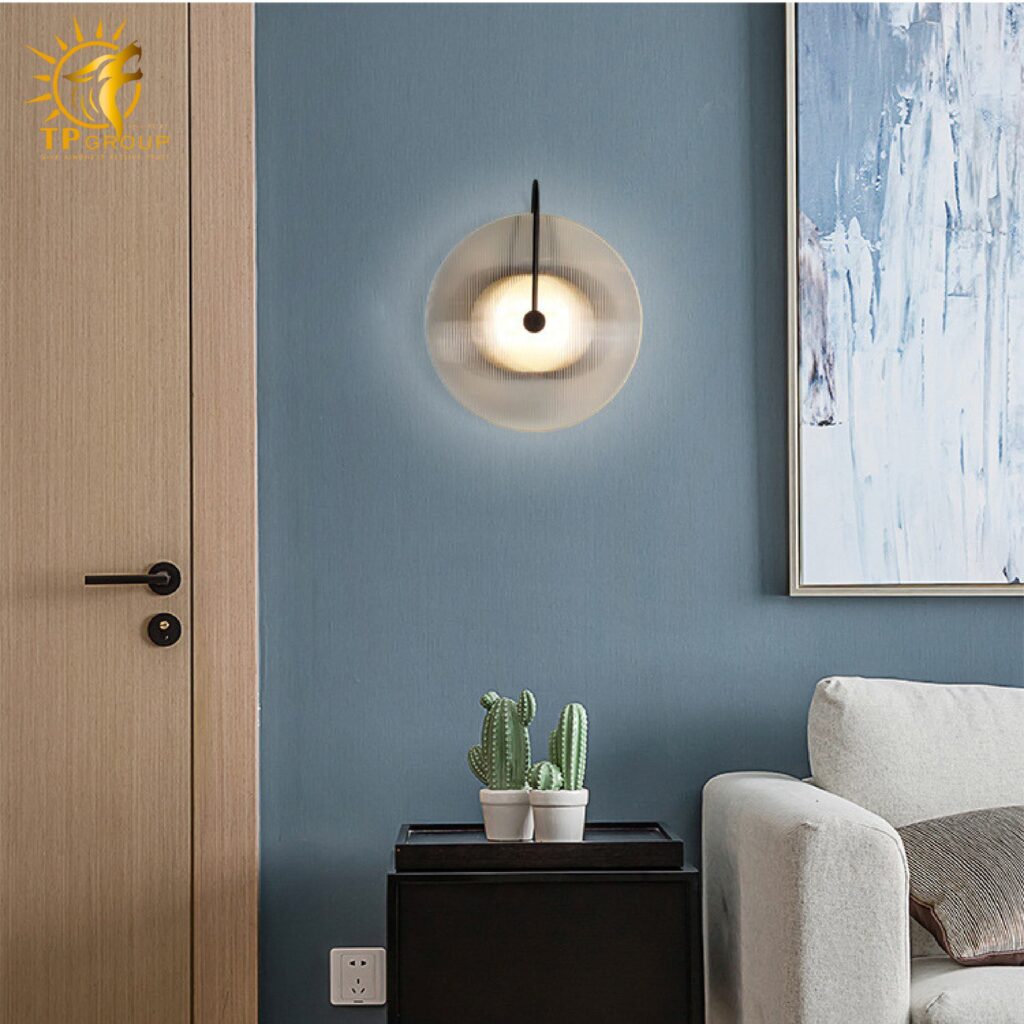 Đèn vách chau thủy tinh VK146 18 Đèn vách chau thủy tinh VK146