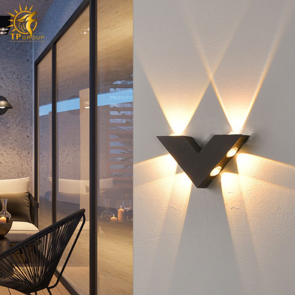 Đèn vách chiếu tia ngoài trời VNT093 14 Đèn vách chiếu tia ngoài trời VNT093