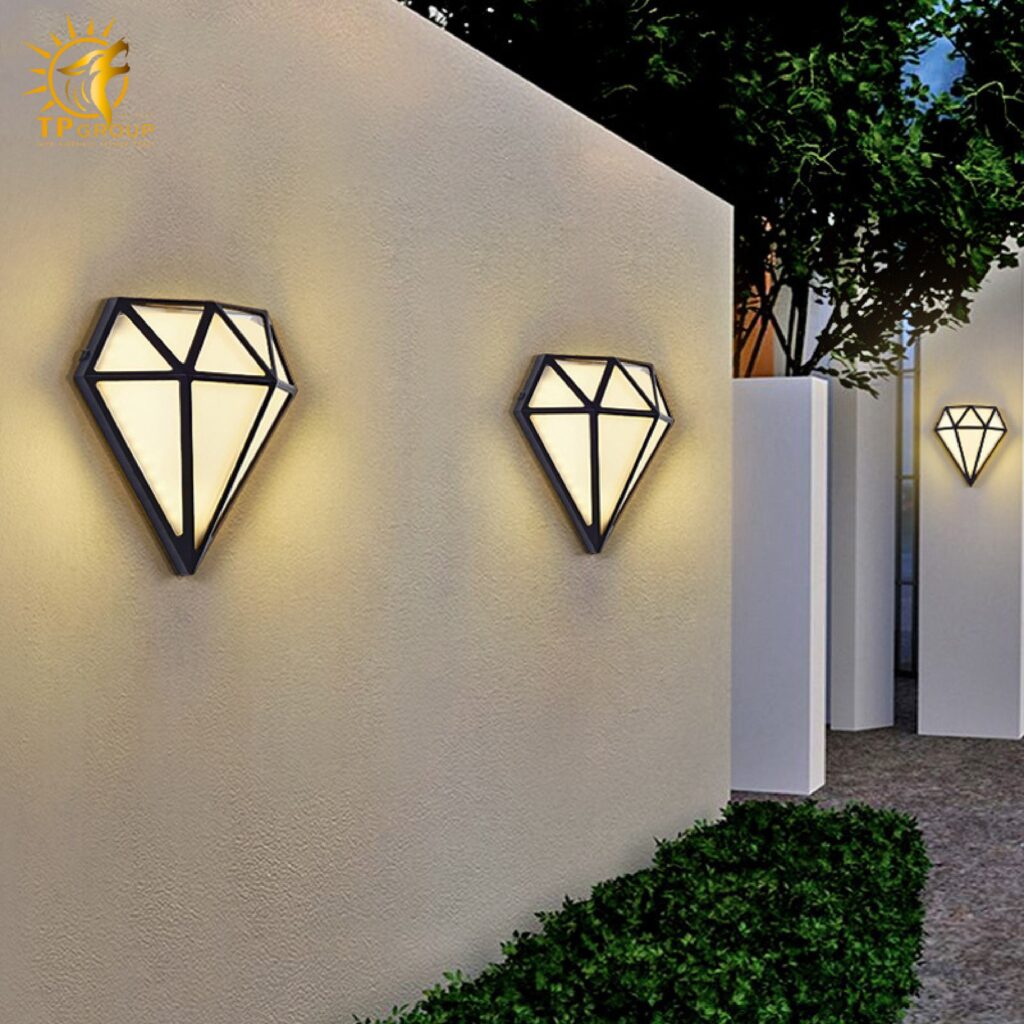Đèn vách kiểu dáng kim cương CN345 11 Đèn vách kiểu dáng kim cương CN345
