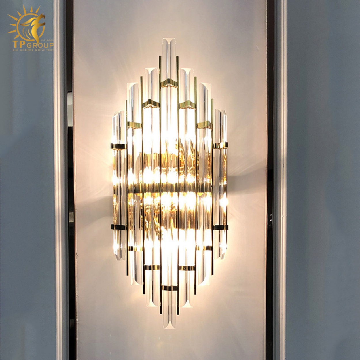 Đèn vách pha lê cao cấp VPL02 12 Đèn vách pha lê cao cấp VPL02