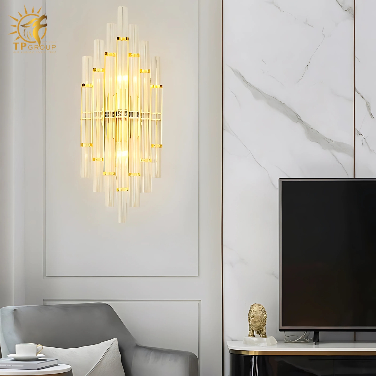 Đèn vách pha lê cao cấp VPL02 5 Đèn vách pha lê cao cấp VPL02