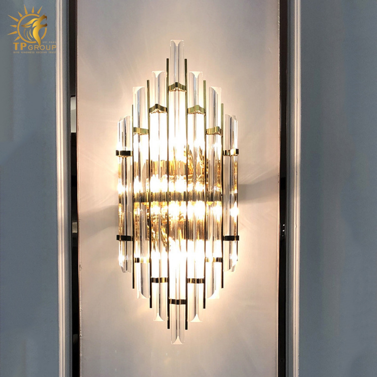 Đèn vách pha lê cao cấp VPL02 8 Đèn vách pha lê cao cấp VPL02