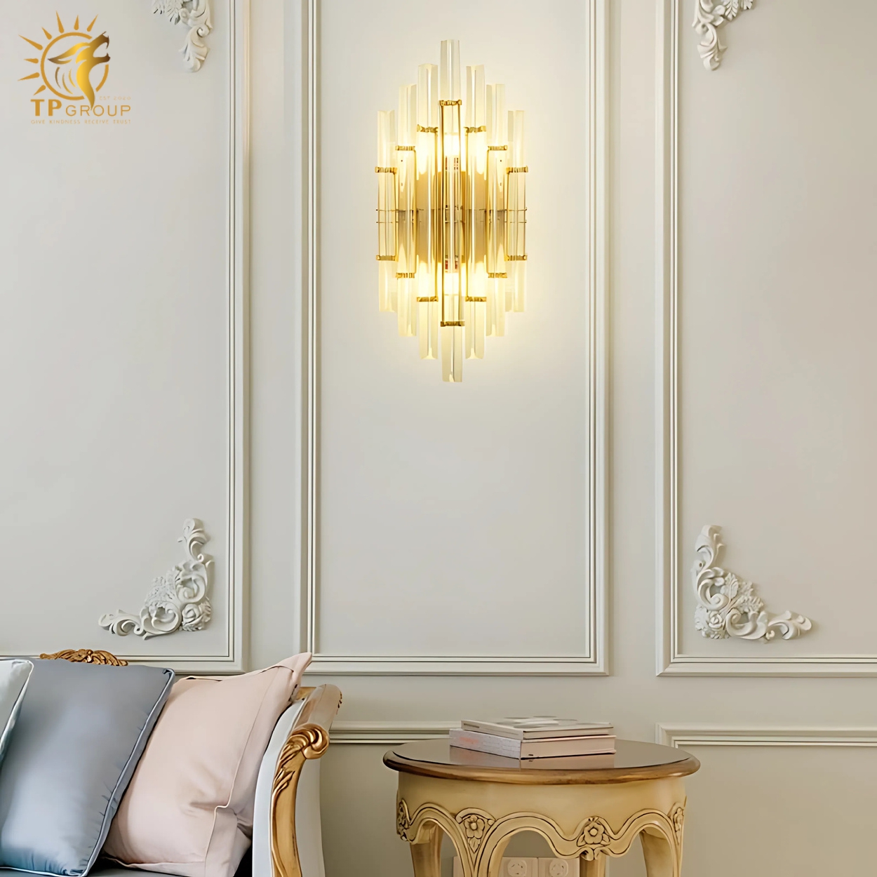 Đèn vách pha lê cao cấp VPL02 10 Đèn vách pha lê cao cấp VPL02