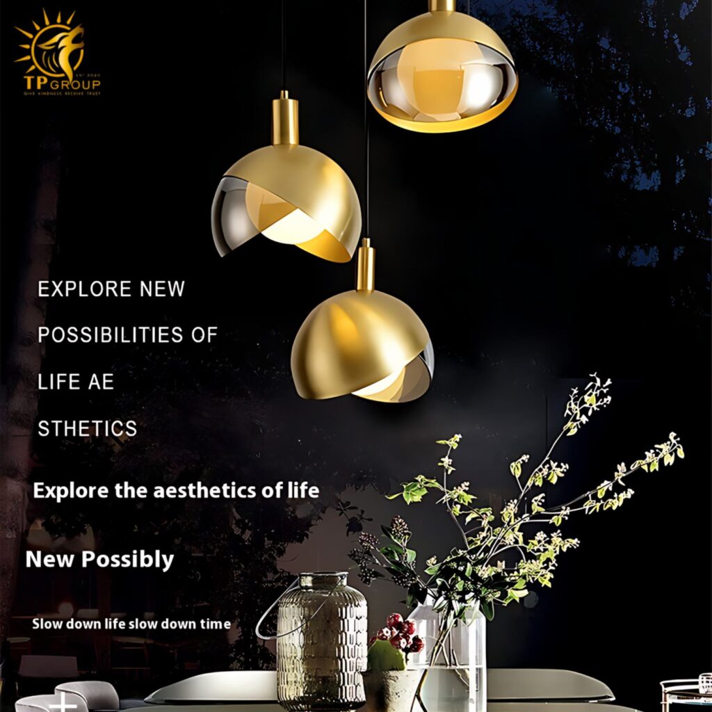 Đèn treo hiện đại bán phân kính TPG-THCN20021