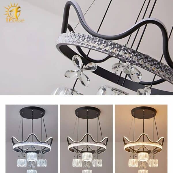 Đèn thả trần LED pha lê TPG-THDBA05