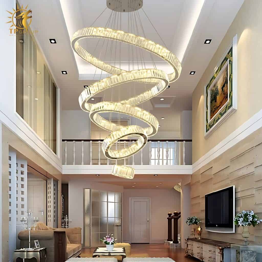 Đèn thả thông tầng pha lê 8078/21