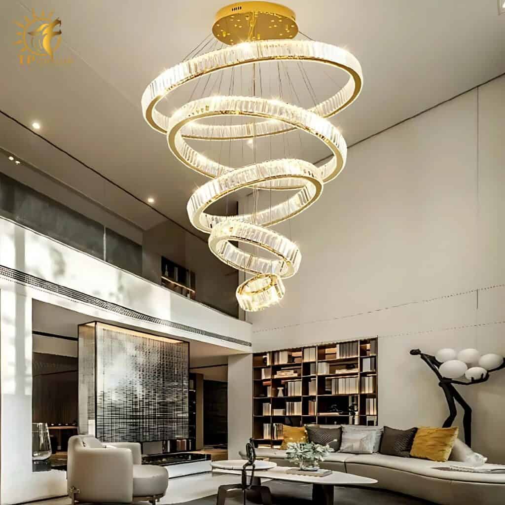 Đèn thả thông tầng pha lê 8078/21