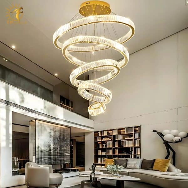 Đèn thả thông tầng pha lê 8078/21