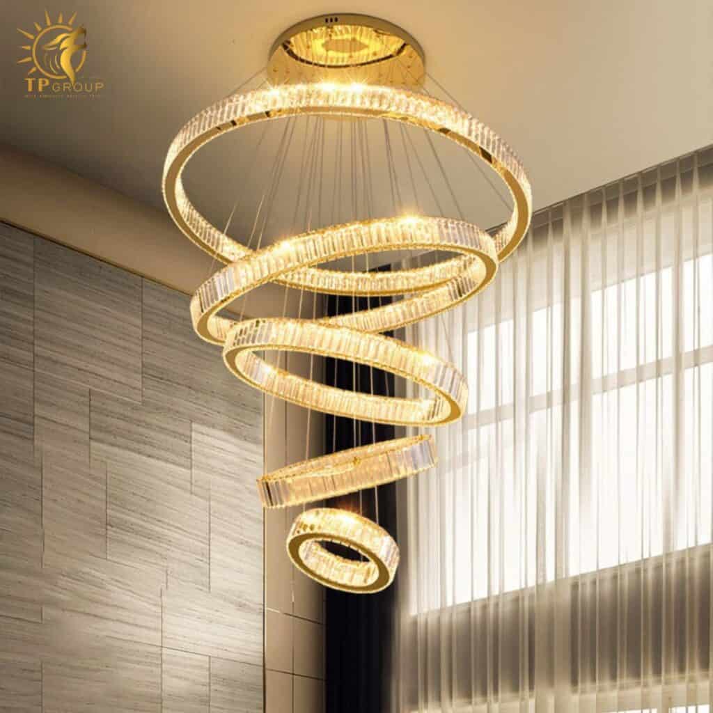 Đèn thả thông tầng pha lê 8078/21