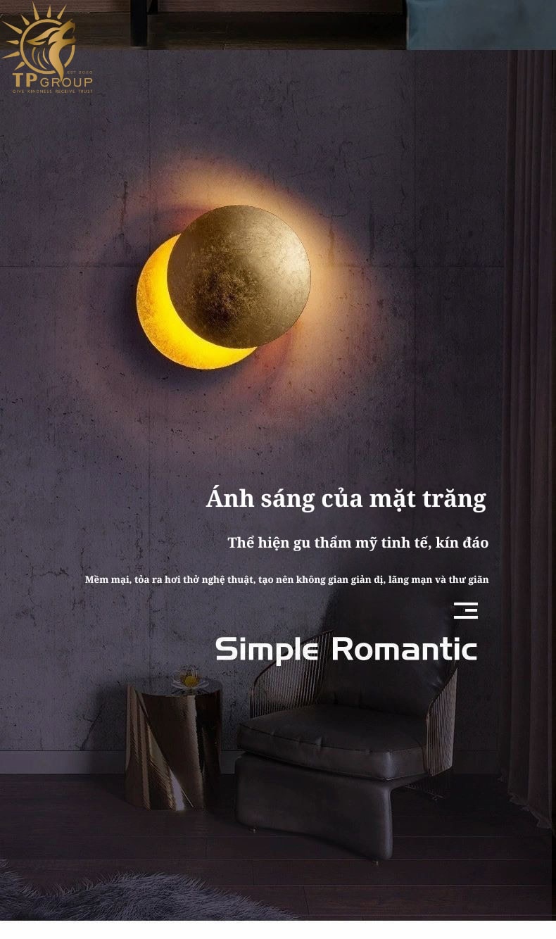 Đèn Tường Nguyệt Thực Bắc Âu DT-116