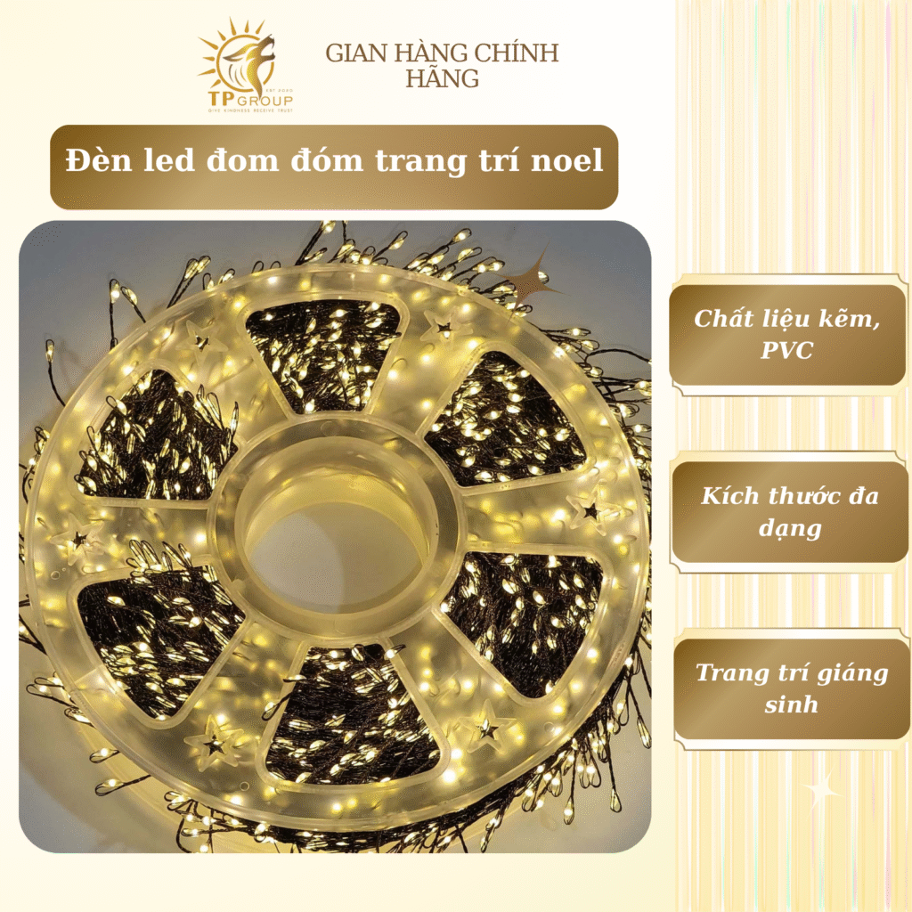Led đom đóm trang trí giáng sinh nhiều kích thước 