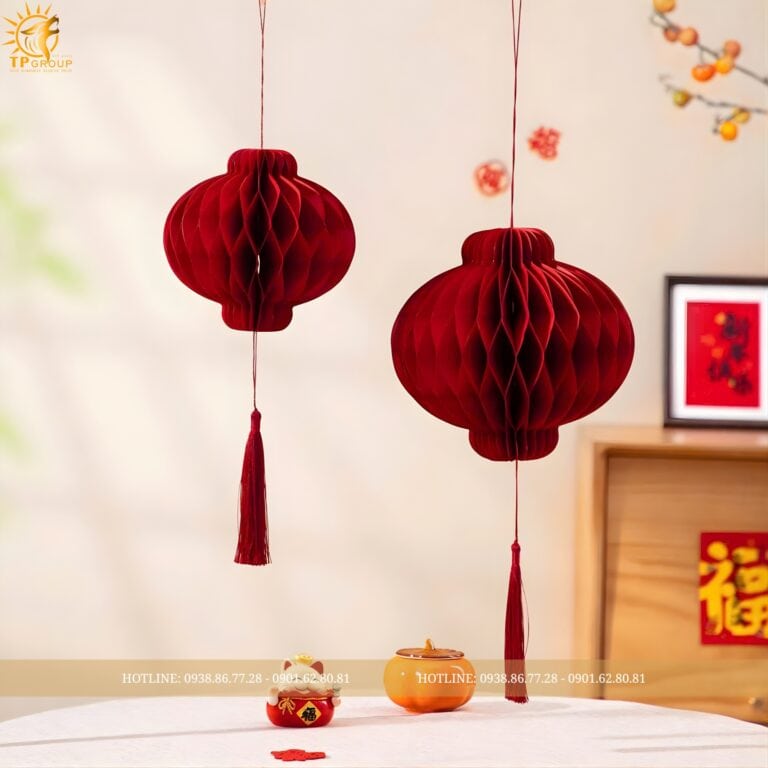 Set lồng đèn giấy thủ công