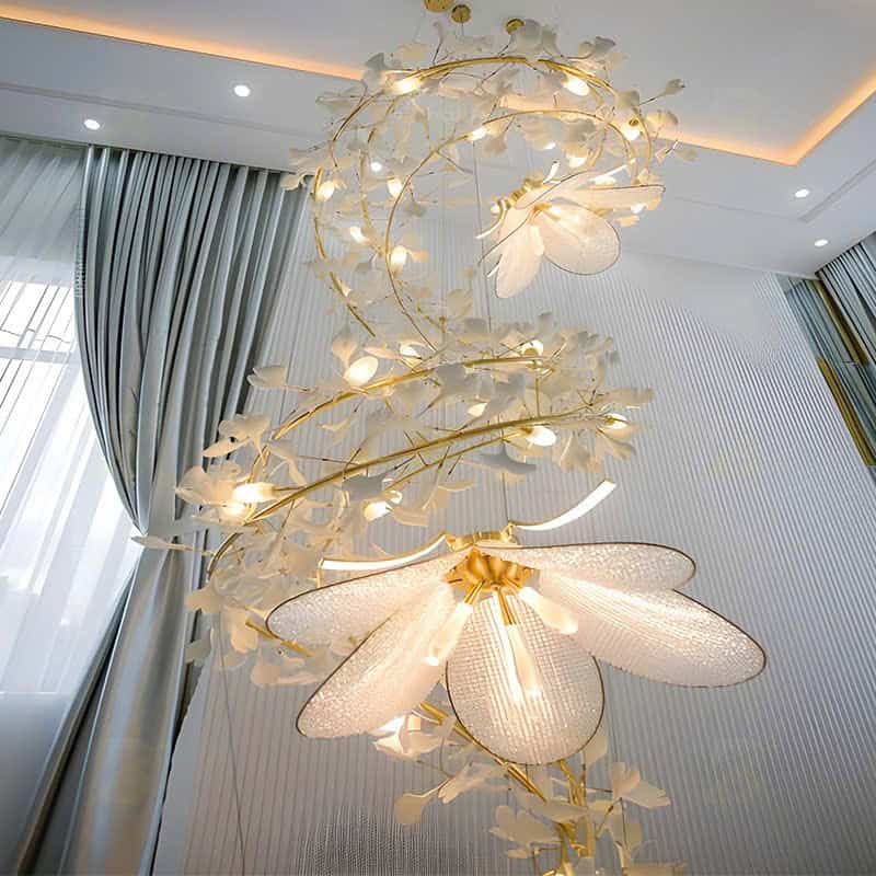 Đèn Chùm Trang Trí TPG-371 – Tuyệt Tác Nghệ Thuật Hình Hoa Lily Sang Trọng 12 Đèn chùm trang trí TPG-371