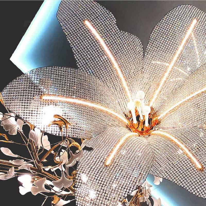 Đèn Chùm Trang Trí TPG-371 – Tuyệt Tác Nghệ Thuật Hình Hoa Lily Sang Trọng 10 Đèn chùm trang trí TPG-371
