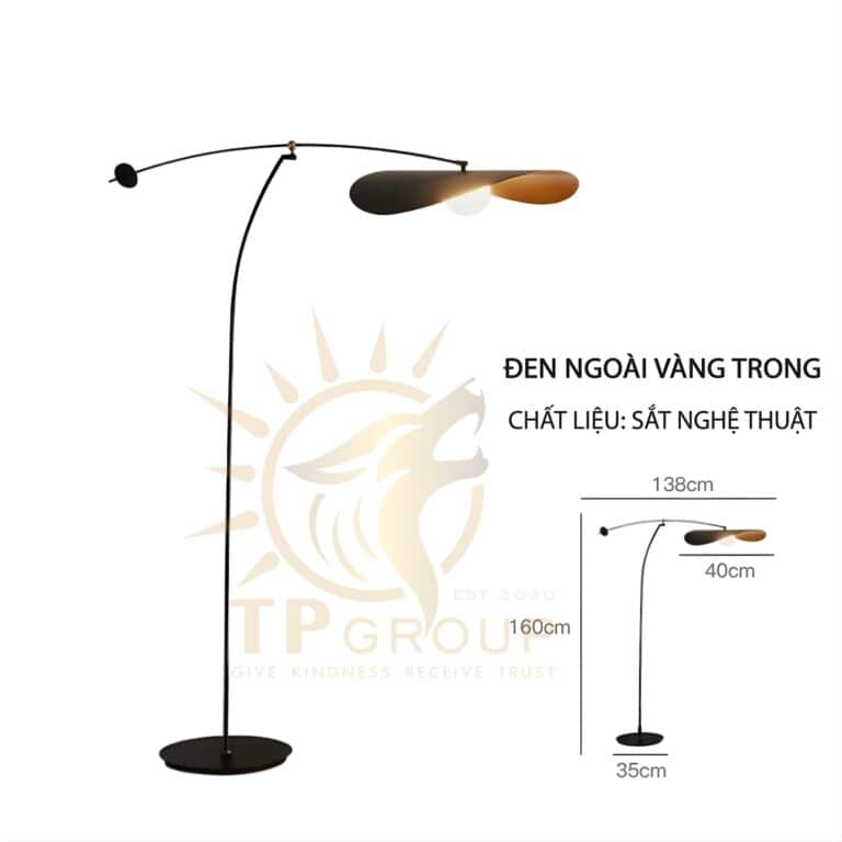 Đèn cây câu cá trang trí phòng khách phong cách Ý hiện đại TPG889