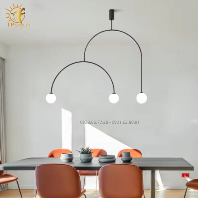 Đèn Thả Vòng Cung TPG-002 Đánh Thức Nghệ Thuật Tối Giản Trong Không Gian Bắc Âu
