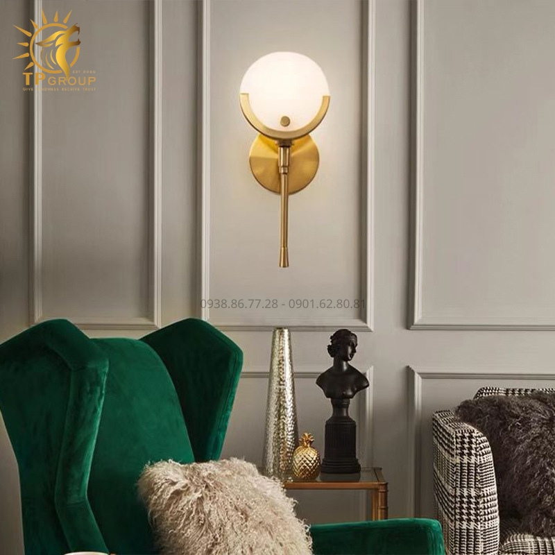 Đèn Tường TPG-8829: Bản Giao Hưởng Của Đá Cẩm Thạch Và Nghệ Thuật Bắc Âu