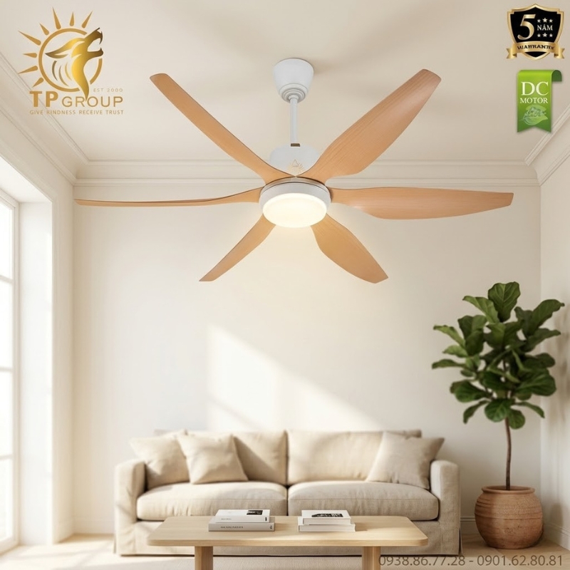 Quạt Trần TPG-2026W: Bản Giao Hưởng Của Gió Và Nghệ Thuật Tối Giản