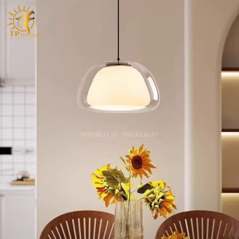 Nâng Tầm Không Gian Sống Với Đèn Thả Thủy Tinh Hai Lớp TPG-6832 Hiện Đại 8 Nâng Tầm Không Gian Sống Với Đèn Thả Thủy Tinh Hai Lớp TPG-6832 Hiện Đại