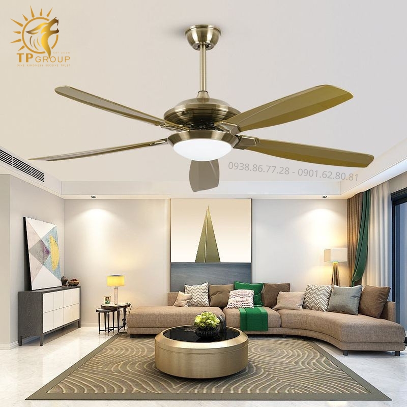 Bộ Đôi Quạt Trần Đèn Cao Cấp TPG817 & TPG818 – Bản Giao Hưởng Của Ánh Sáng Và Gió
