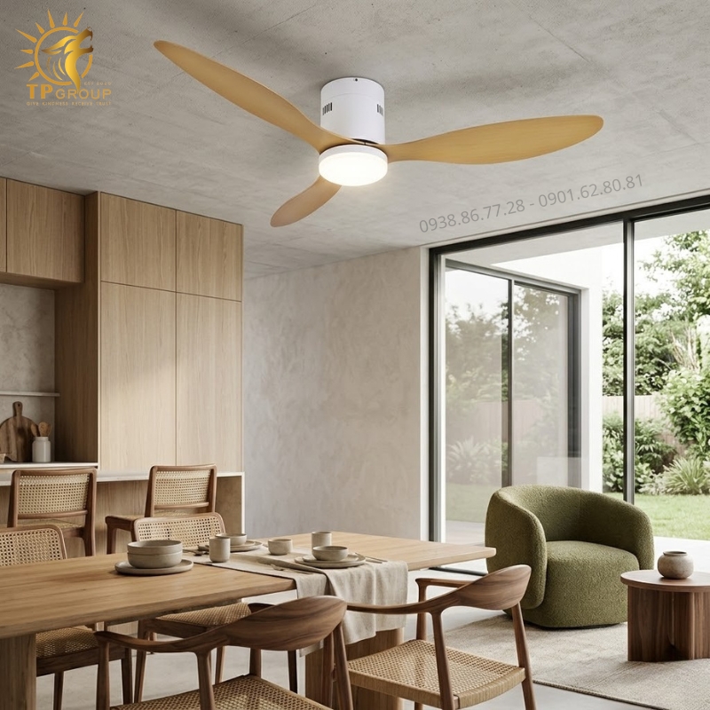 Quạt Trần Đèn Cánh Gỗ Cao Cấp TPG-419 – Bản Giao Hưởng Của Ánh Sáng Và Gió Tự Nhiên 20 Quạt Trần Đèn Cánh Gỗ Cao Cấp TPG-419 – Bản Giao Hưởng Của Ánh Sáng Và Gió Tự Nhiên