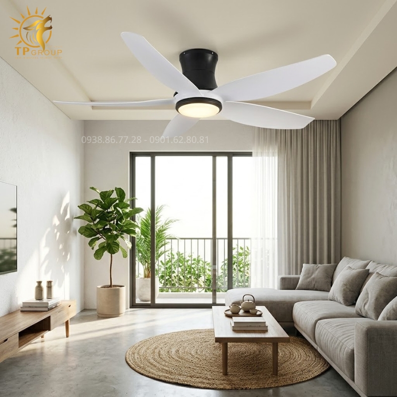Xu Hướng Nghệ Thuật Sống Khác Biệt Cùng Quạt Trần Đèn Hiện Đại TPG-302