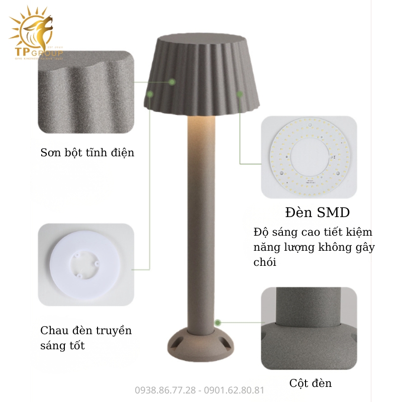 Đèn Nấm Sân Vườn TPG-6890 Bản Tình Ca Ánh Sáng Nâng Tầm Kiến Trúc Ngoại Thất 23 Đèn Nấm Sân Vườn TPG-6890: Bản Tình Ca Ánh Sáng Nâng Tầm Kiến Trúc Ngoại Thất