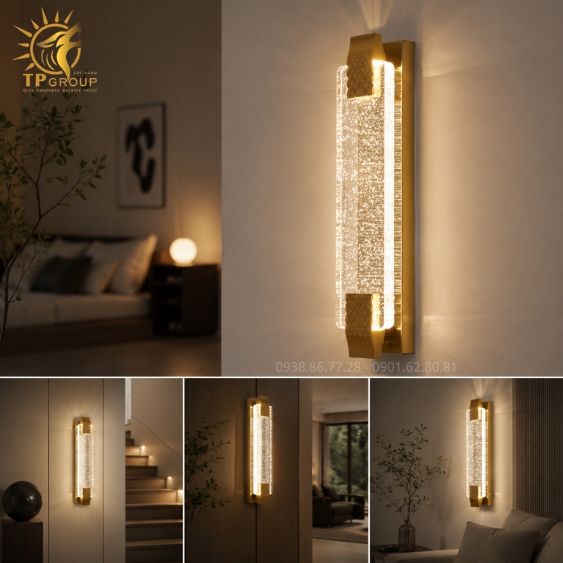 Bí Quyết Nâng Tầm Không Gian Sống Với Đèn Tường Pha Lê Bắc Âu TPG-8826