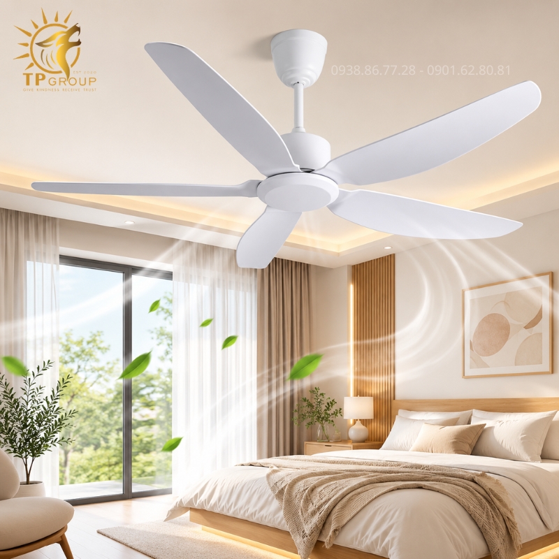 Quạt Trần Động Cơ DC Cao Cấp TPG-315: Sự Giao Thoa Giữa Nghệ Thuật Khối Và Ngôn Ngữ Khí Động Học