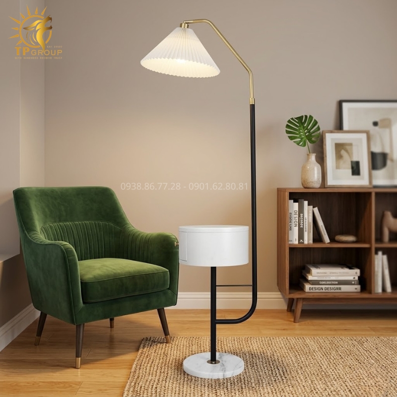 Đèn Sàn Hiện Đại TPG-2027 – Điểm Tựa Ánh Sáng Tinh Tế Cho Không Gian Sống Thượng Lưu