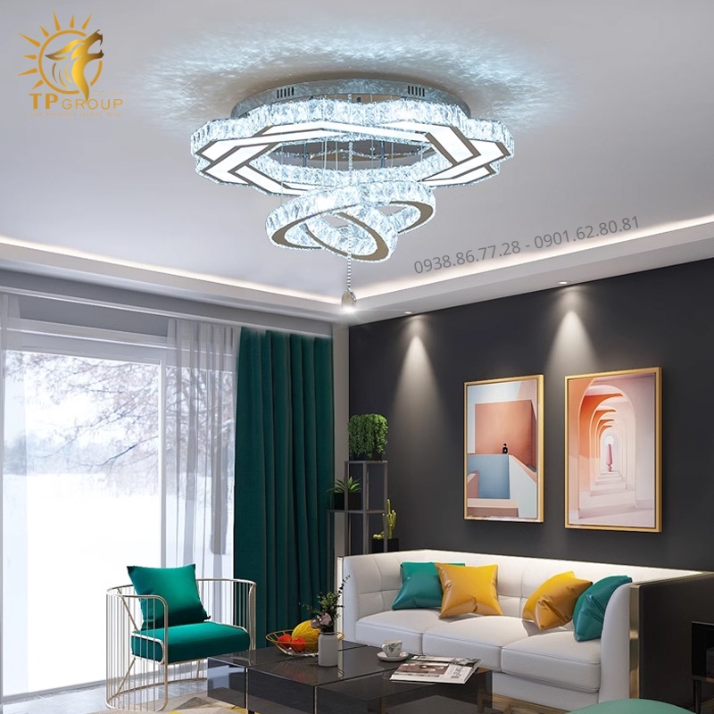 Đèn Mâm Mica Pha Lê Ốp Trần Phòng Khách Hiện Đại TPG-8865 32 Đèn Mâm Mica Pha Lê Ốp Trần Phòng Khách Hiện Đại TPG-8865: Tuyệt Tác Ánh Sáng Cho Không Gian Thượng Lưu