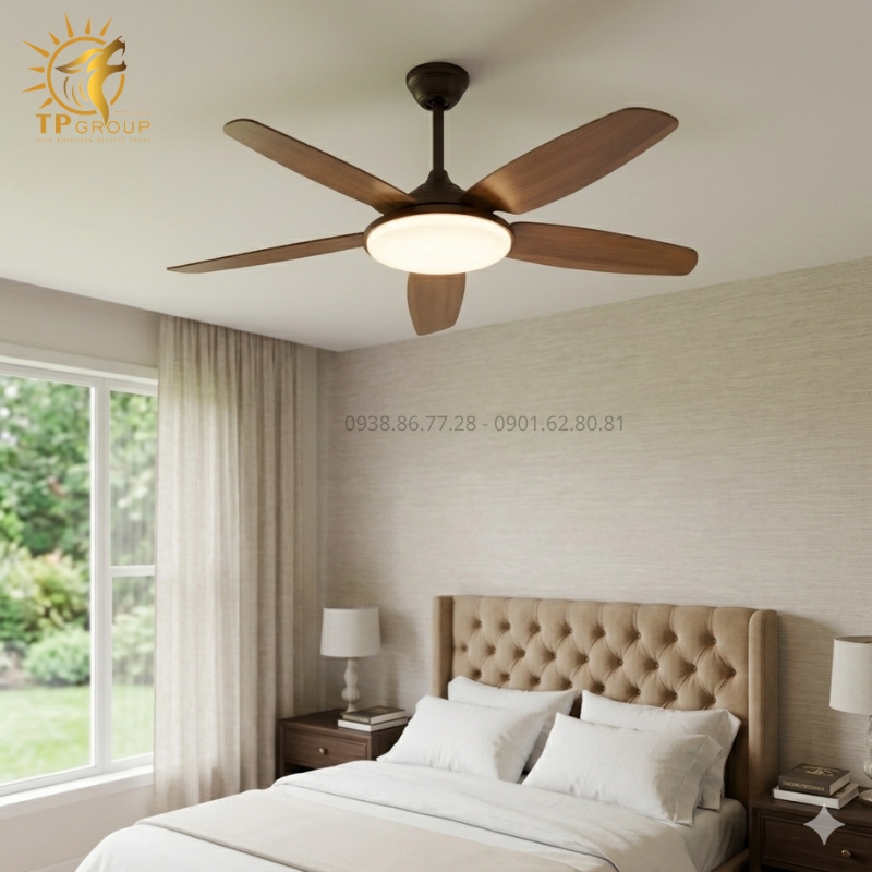 Quạt Trần Đèn Cánh Màu Gỗ Cao Cấp TPG-8868 – Sự Kết Hợp Hoàn Hảo Giữa Nghệ Thuật Và Tiện Nghi