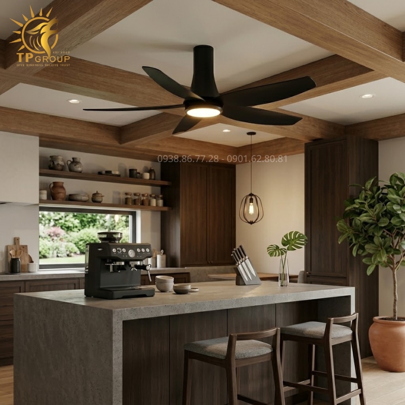 Quạt Trần Đèn Hiện Đại TPG-301B: Sắc Đen Huyền Bí Khẳng Định Vị Thế Thượng Lưu 8 Quạt Trần Đèn Hiện Đại TPG-301B: Sắc Đen Huyền Bí Khẳng Định Vị Thế Thượng Lưu