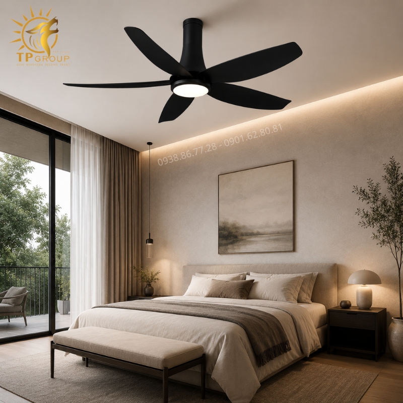 Quạt Trần Đèn Hiện Đại TPG-301B: Sắc Đen Huyền Bí Khẳng Định Vị Thế Thượng Lưu 9 Quạt Trần Đèn Hiện Đại TPG-301B: Sắc Đen Huyền Bí Khẳng Định Vị Thế Thượng Lưu