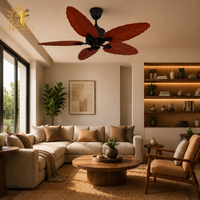 Quạt Trần Căn Hộ Hiện Đại DCT FAN TPG-506 – Khi Tiện Nghi Công Nghệ Chạm Đến Nghệ Thuật Không Gian