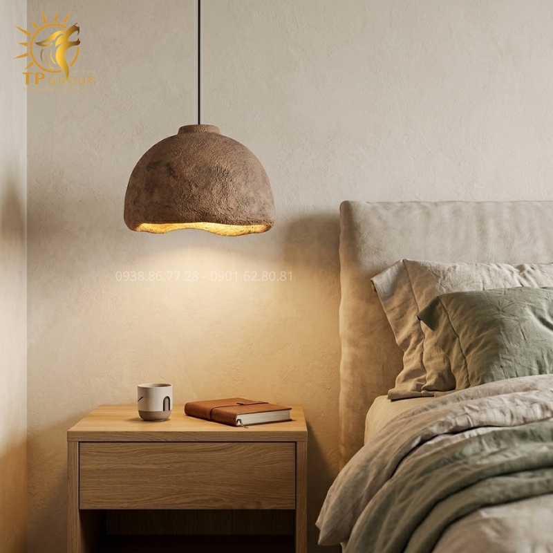 Đèn Thả Trần Wabi-Sabi TPG-DT050 9 Đèn Thả Trần Wabi-sabi TPG-T050: Vẻ Đẹp Nguyên Bản Từ Đường Cong Lượn Sóng Nâng Tầm Không Gian Thiền Định