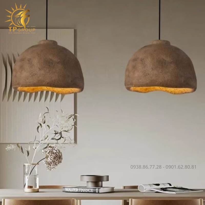 Đèn Thả Trần Wabi-Sabi TPG-DT050 36 Đèn Thả Trần Wabi-sabi TPG-T050: Vẻ Đẹp Nguyên Bản Từ Đường Cong Lượn Sóng Nâng Tầm Không Gian Thiền Định