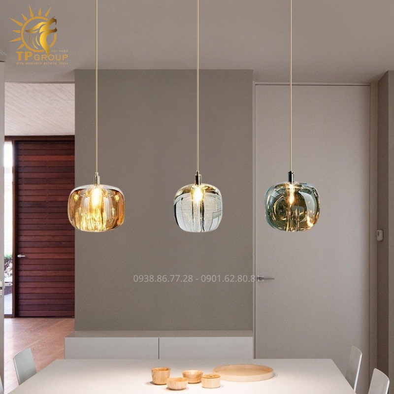 Đèn Thả Pha Lê Cao Cấp TPG-308 – Giọt Ánh Sáng Kiêu Sa Nâng Tầm Không Gian Sống Đương Đại