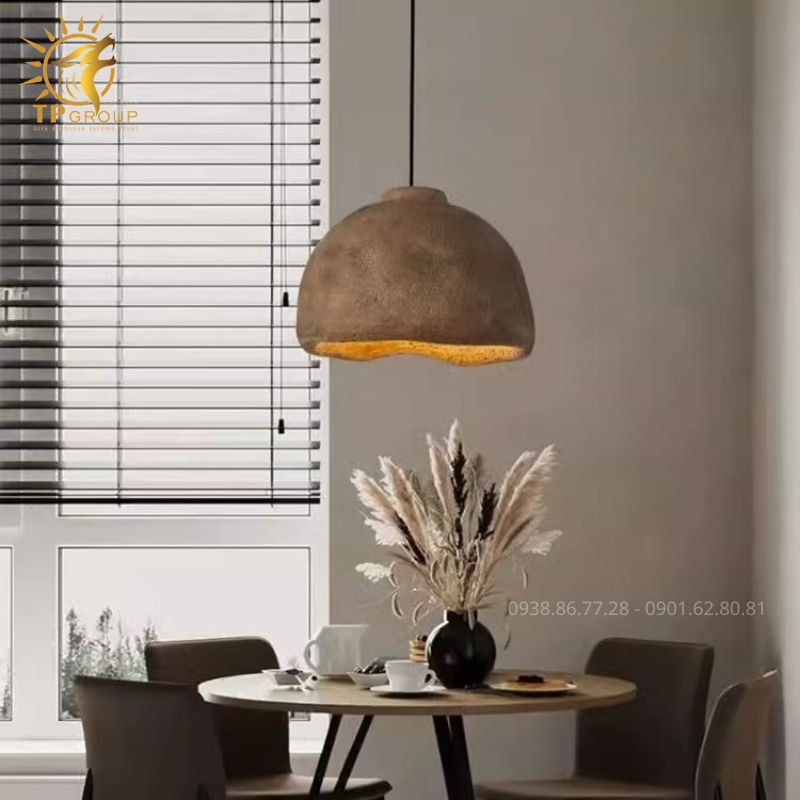 Đèn Thả Trần Wabi-Sabi TPG-DT050 31 Đèn Thả Trần Wabi-sabi TPG-T050: Vẻ Đẹp Nguyên Bản Từ Đường Cong Lượn Sóng Nâng Tầm Không Gian Thiền Định