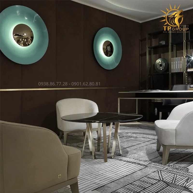 Đèn Tường Trang Trí Hiện Đại TPG-W124 50 Đèn Tường Trang Trí Hiện Đại TPG-W124: Tuyệt Tác Hình Đĩa Bay Khơi Nguồn Ánh Sáng Tương Lai Cho Vách Tường Tối Giản